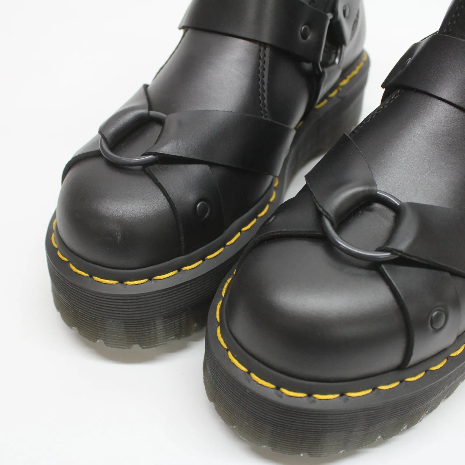 2976 Quad Harness Paris Leather Unisex Hook and Loop Boots - UK 6.5 - US 8.5 Women / 7.5 Men - EU 40