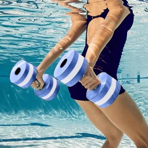 2Pcs Water Aerobics Dumbbells Swimming Training Eva Dumbbells Pool