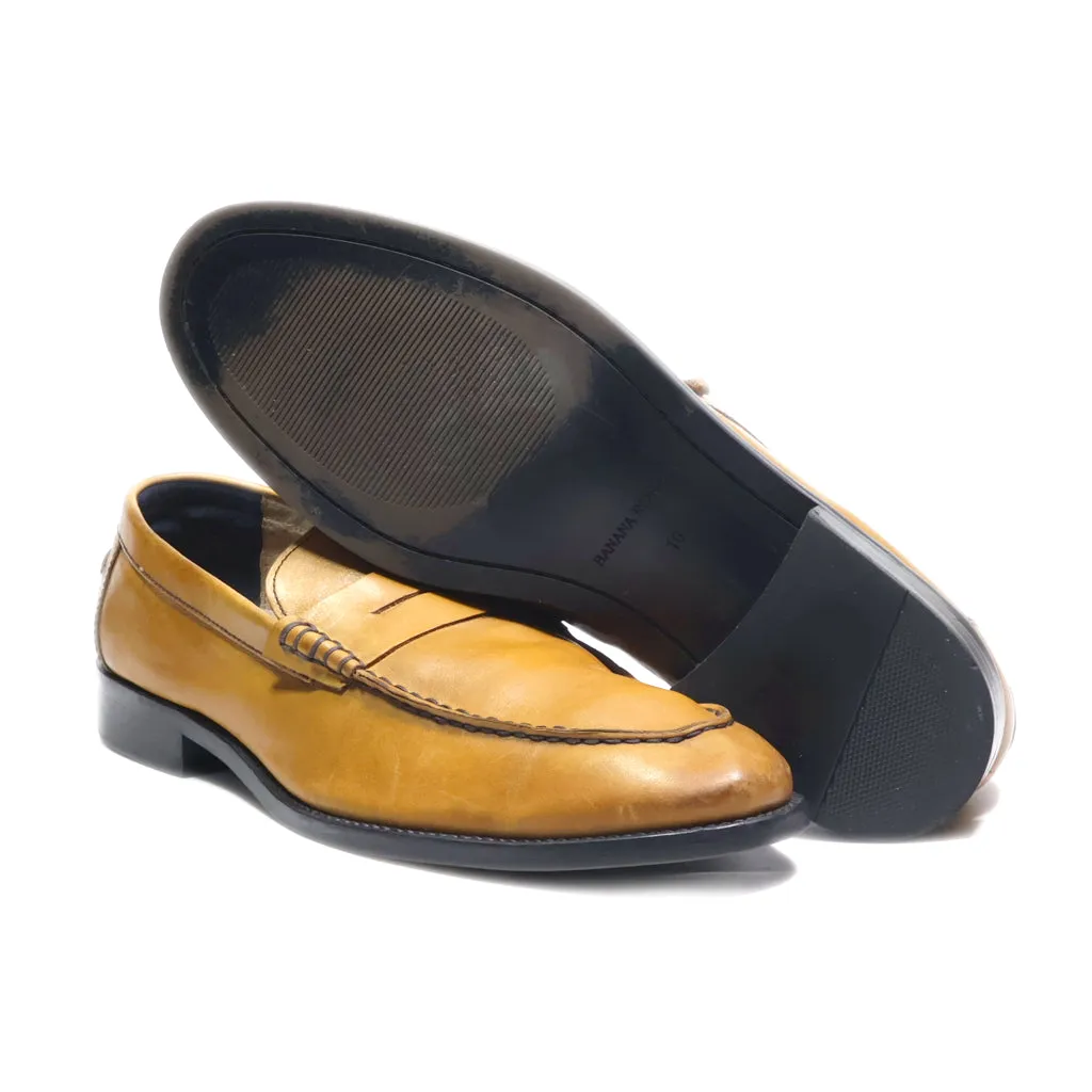 Banana Republic Formal Slip Ons Leather Brown Colour For Men