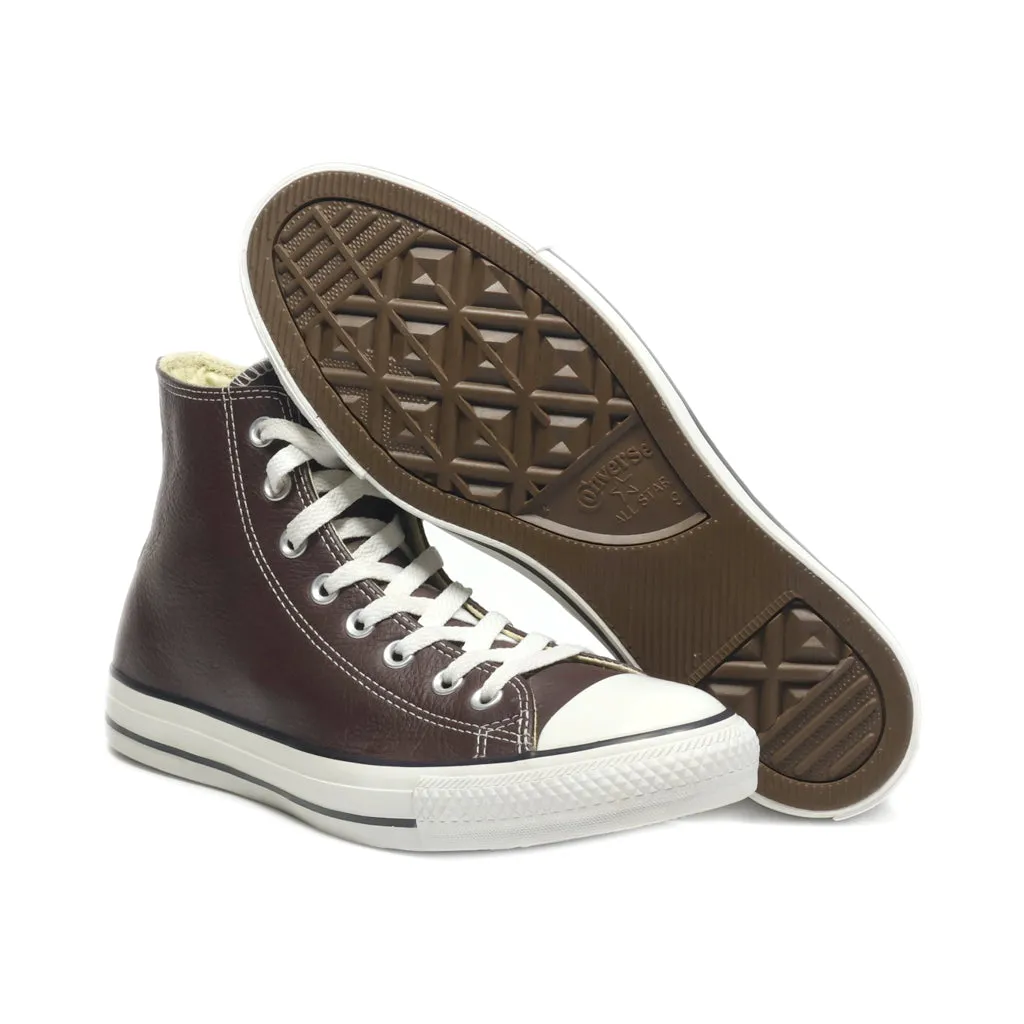 Converse Ankle Boots Leather Brown Colour For Men