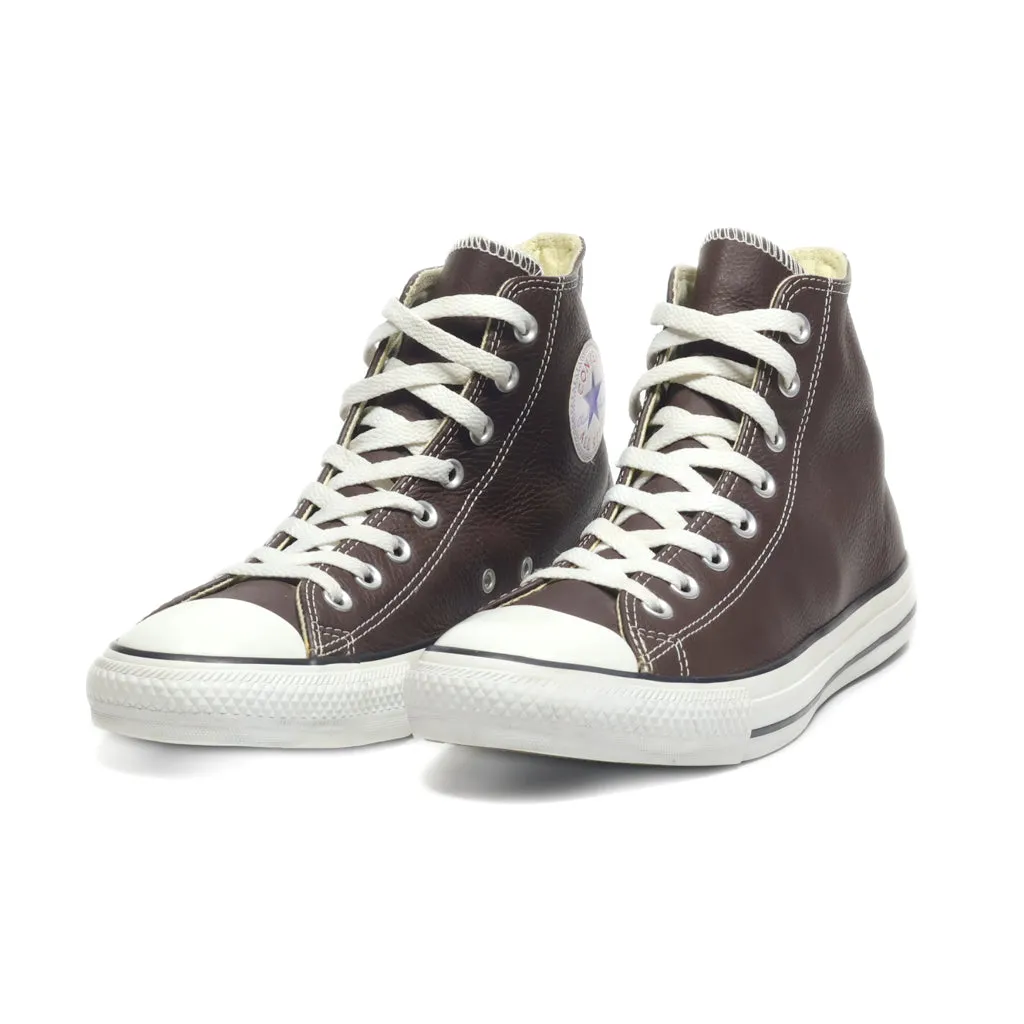 Converse Ankle Boots Leather Brown Colour For Men