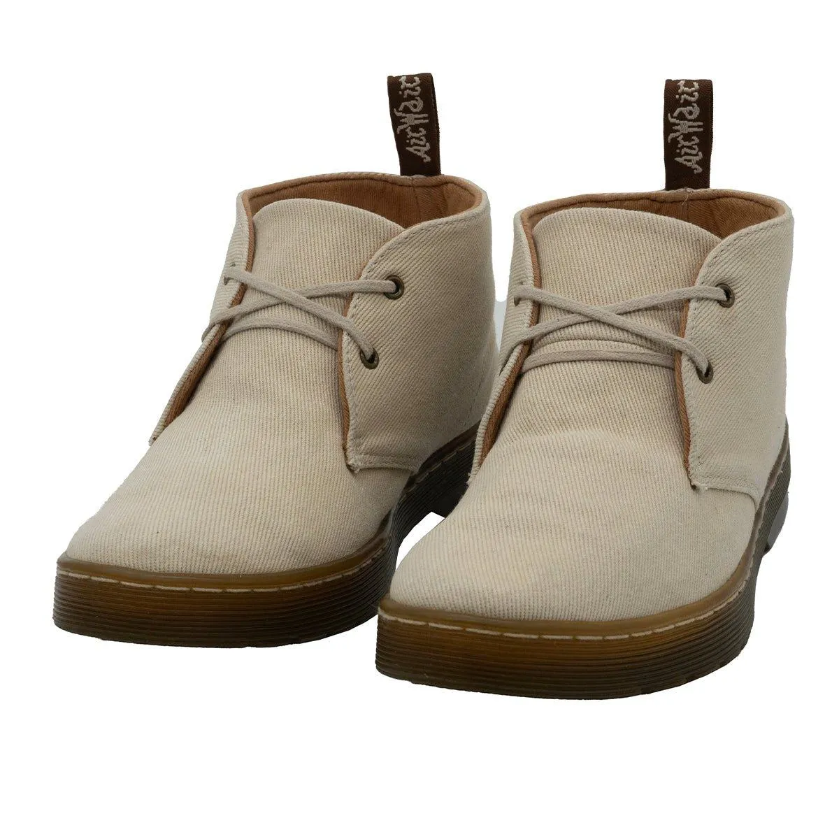 Dr. Martens Mayport Twill Canvas Ankle Boots Fabric White Colour For Women