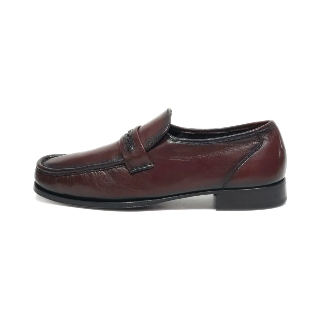 Florsheim Formal Slip Ons Leather Brown Colour For Men