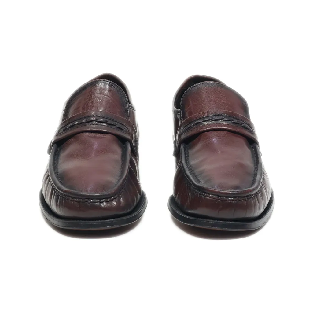 Florsheim Formal Slip Ons Leather Brown Colour For Men