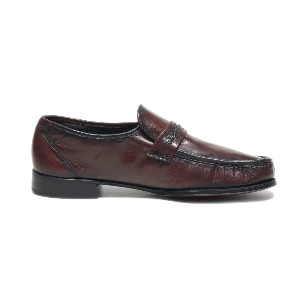 Florsheim Formal Slip Ons Leather Brown Colour For Men