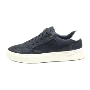 Gemo Low-Top Sneakers Fabric Black Colour For Women