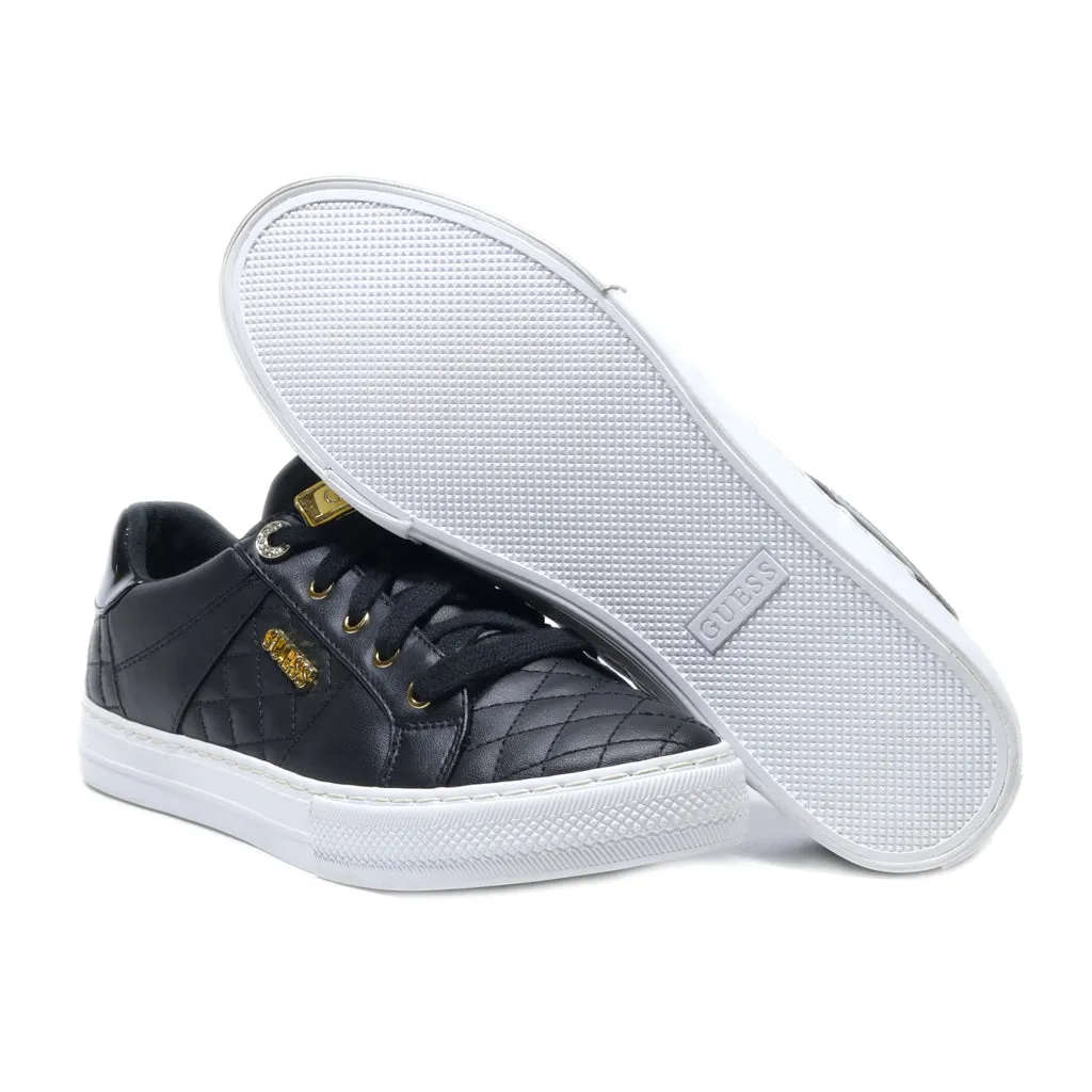 Guess Loven Sneakers Low-Top Sneakers Canvas Black Colour For Women