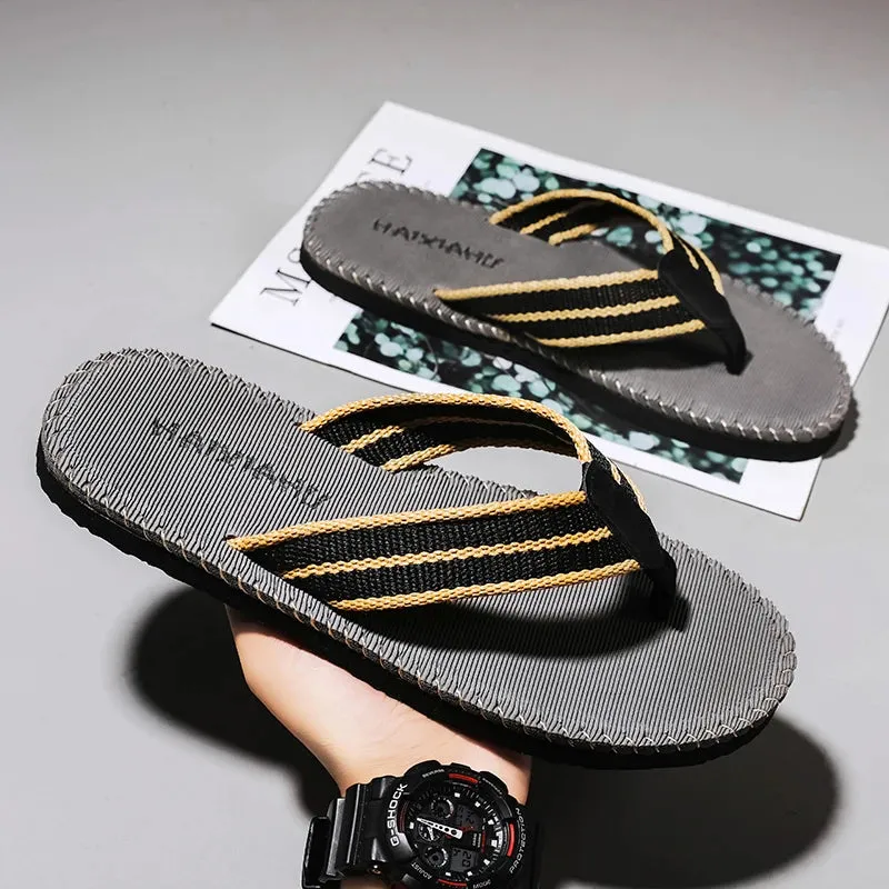 Hnzxzm New Cool Youth Beach Water Flip Flops Walking Shoes Soft Men Casual Sandals Quick Drying Sandals Seaside Slippers