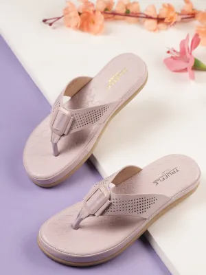 Lilac PU Slip-On Flats (TC-ST-015-LIL)