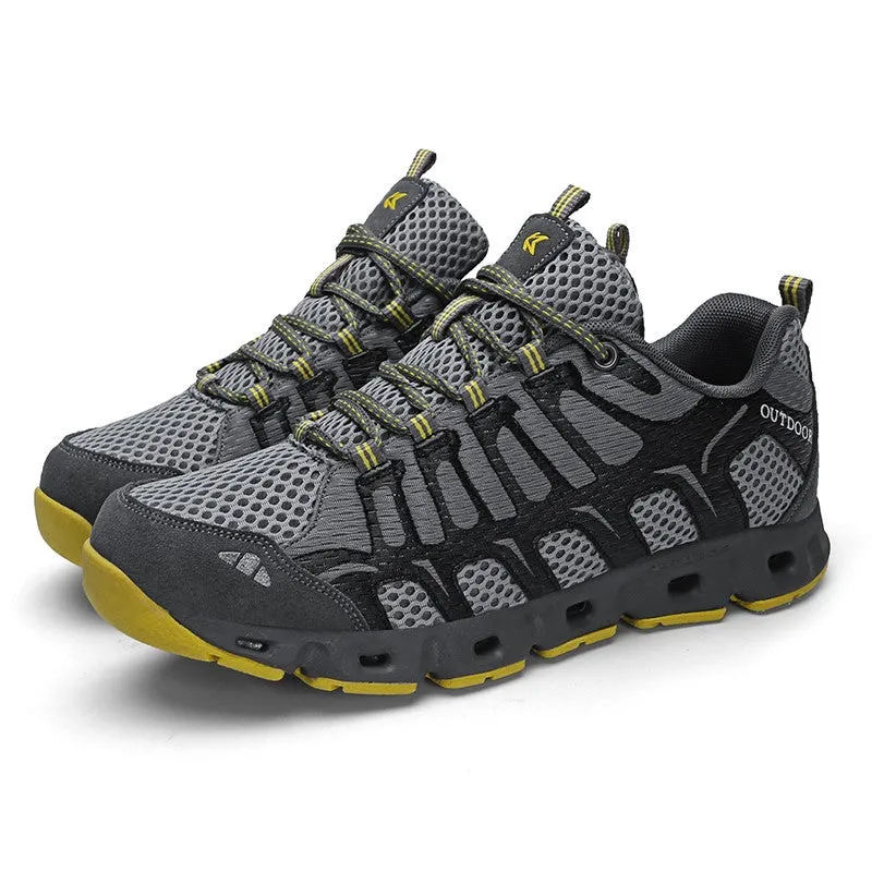 Man's breatahble non-slip cool hiking waterproof sneakers