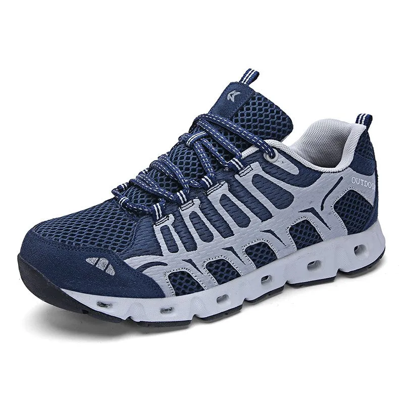 Man's breatahble non-slip cool hiking waterproof sneakers