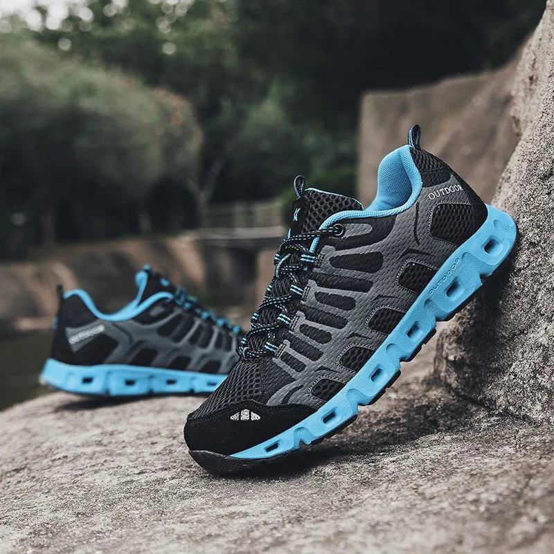 Man's breatahble non-slip cool hiking waterproof sneakers