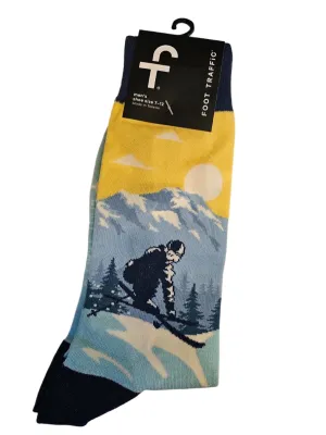 Men's Sock - Ready, Set, Snow, Skier Sock - 7160M