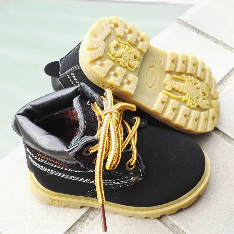 New children sneakers boots shoes kids fashion sneakers casual boys girls leather boots shoes children autumn boots boys