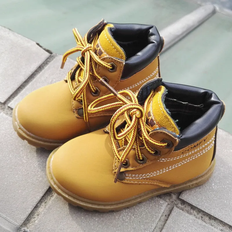 New children sneakers boots shoes kids fashion sneakers casual boys girls leather boots shoes children autumn boots boys