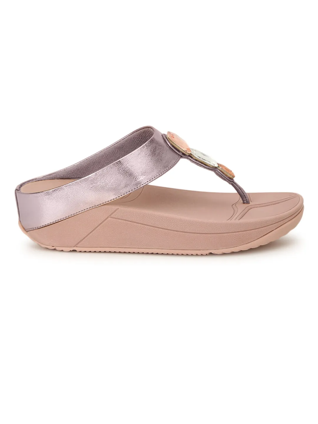 Pink PU Comfort Flats (TC-CD-804-PNK)