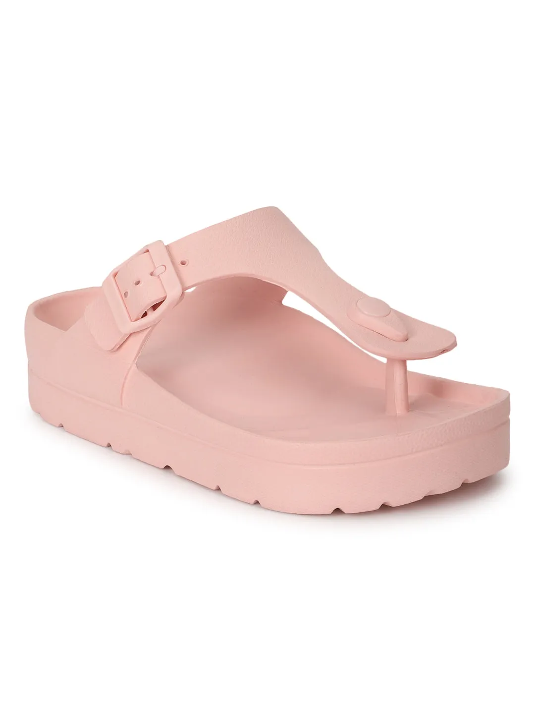 Pink PU Slip-On Flats (TC-RS3480-PNK)