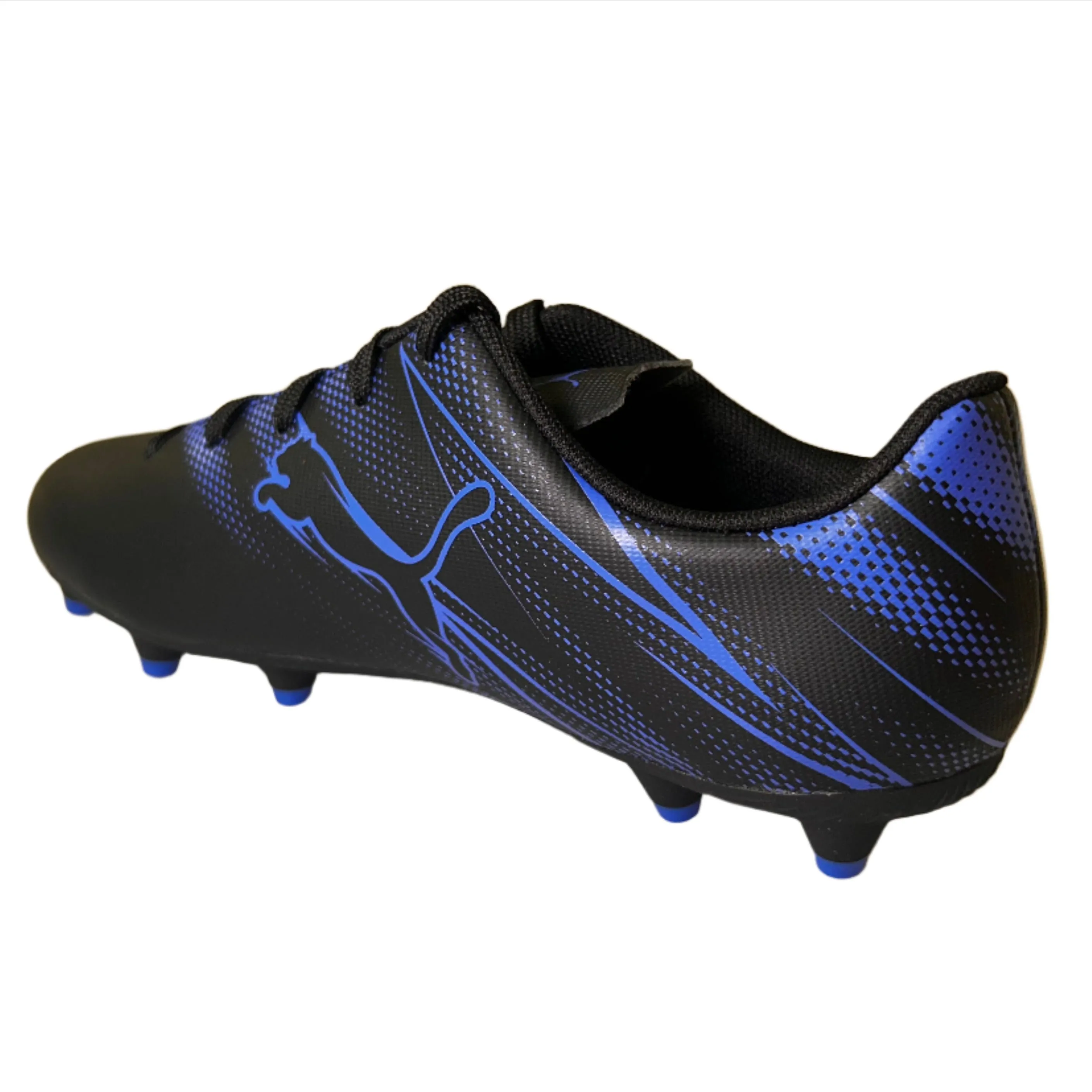 Puma Kids Football FG/AG Boot Attacanto Black/Bluemazing