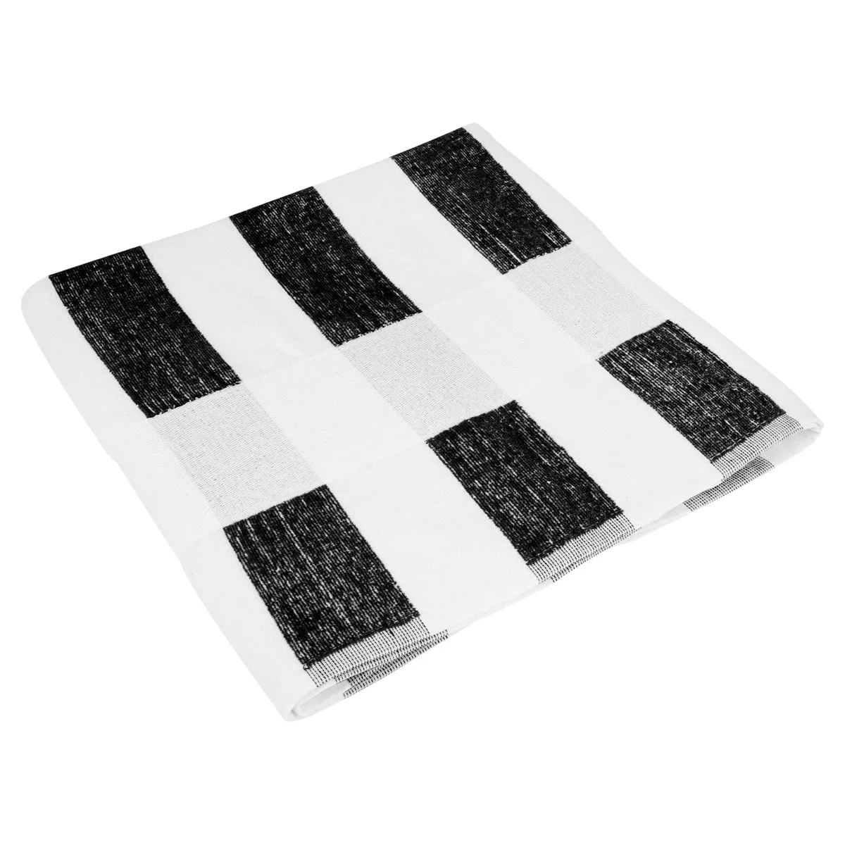 Seaside Beach Towel, We with Black Stripes