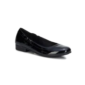 Walking Cradles Wc Tess Women Flat Slip-on Shoe In Black Patent Leather