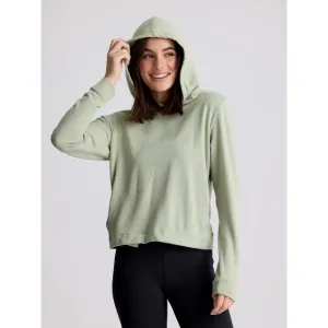 Women's Bamboo Lightweight Fleece Cropped Hoodie