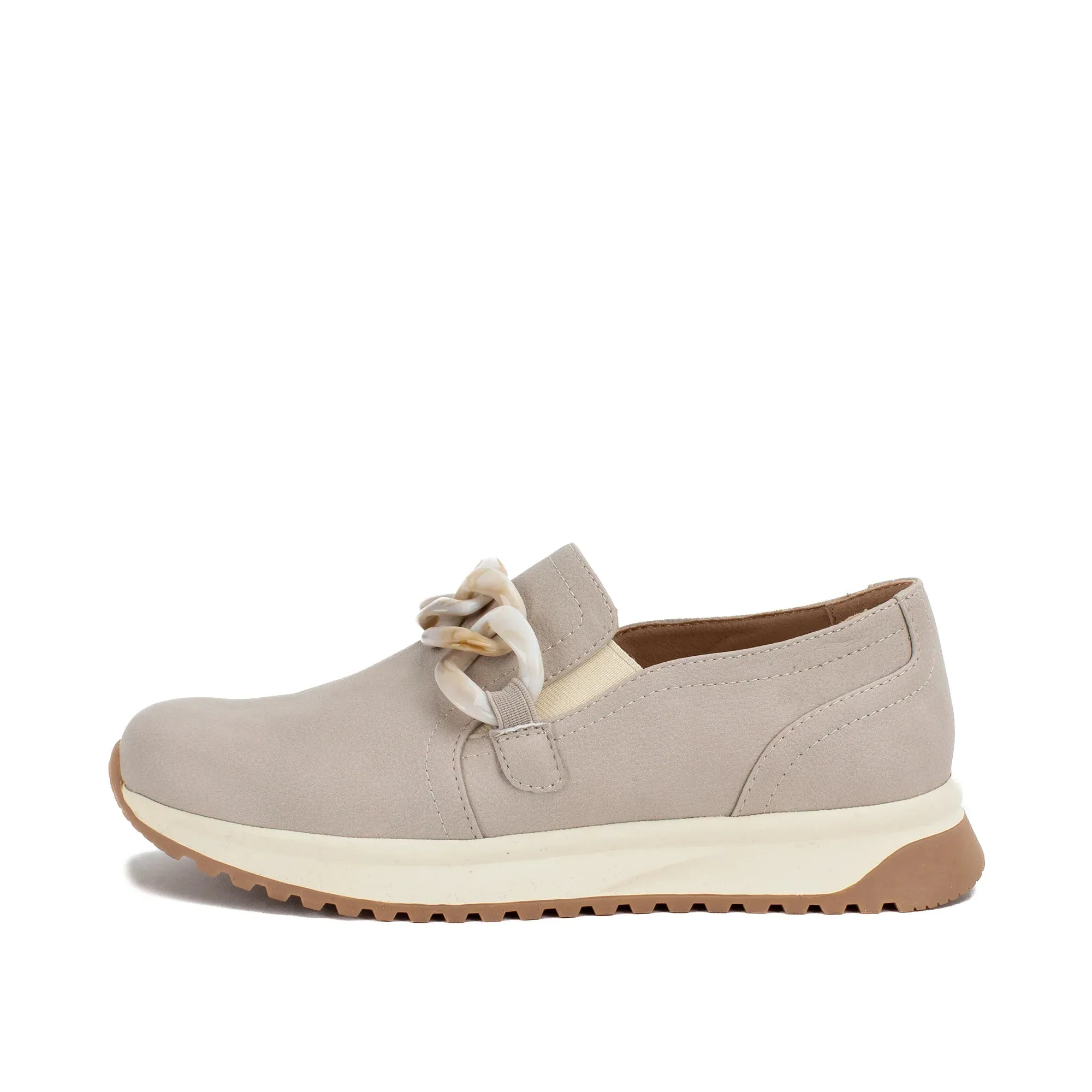 Yellow Box | Rory Slip-on Loafer in Taupe