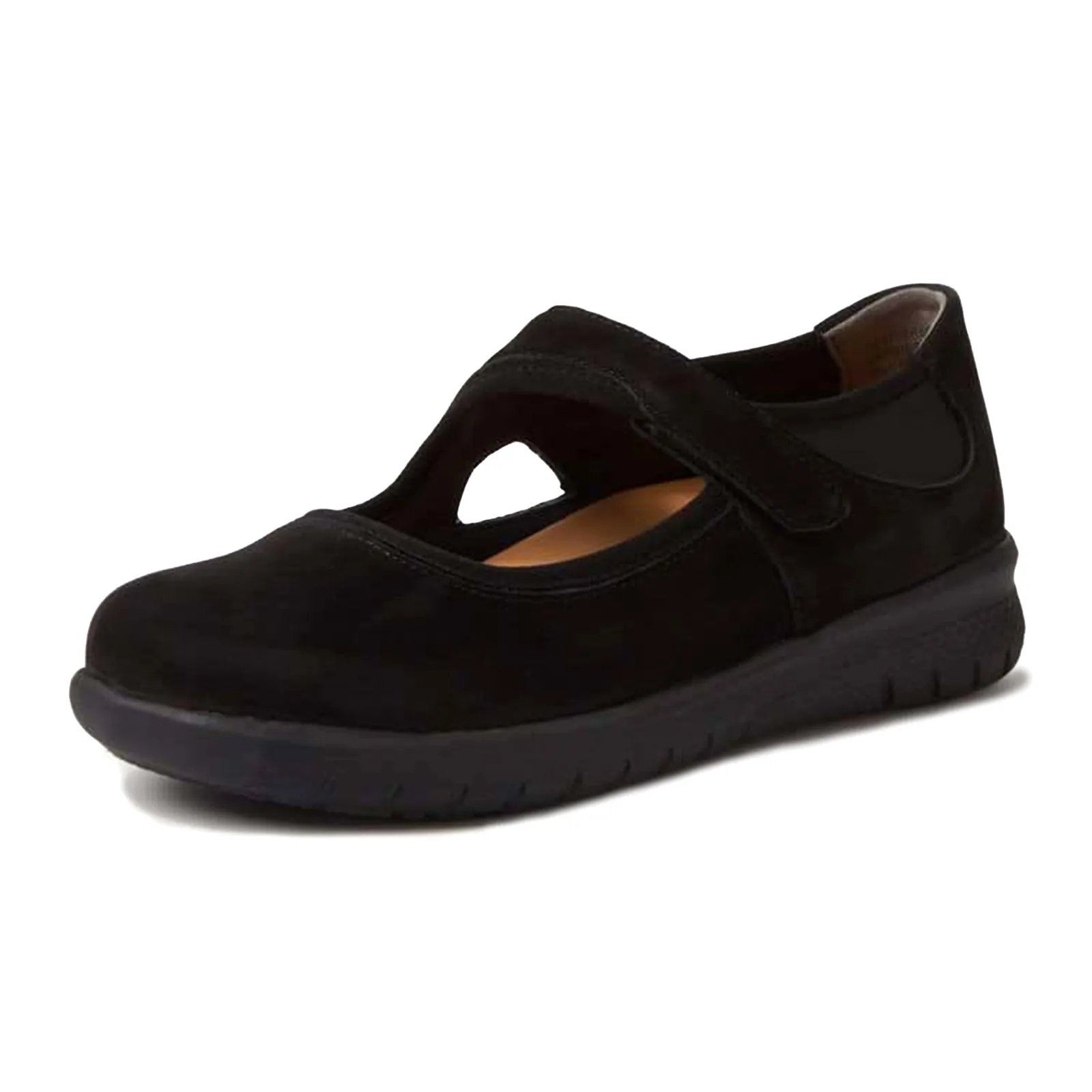 Ziera Silvani Mary Jane (Women) - Black Nubuck/Black Neoprene